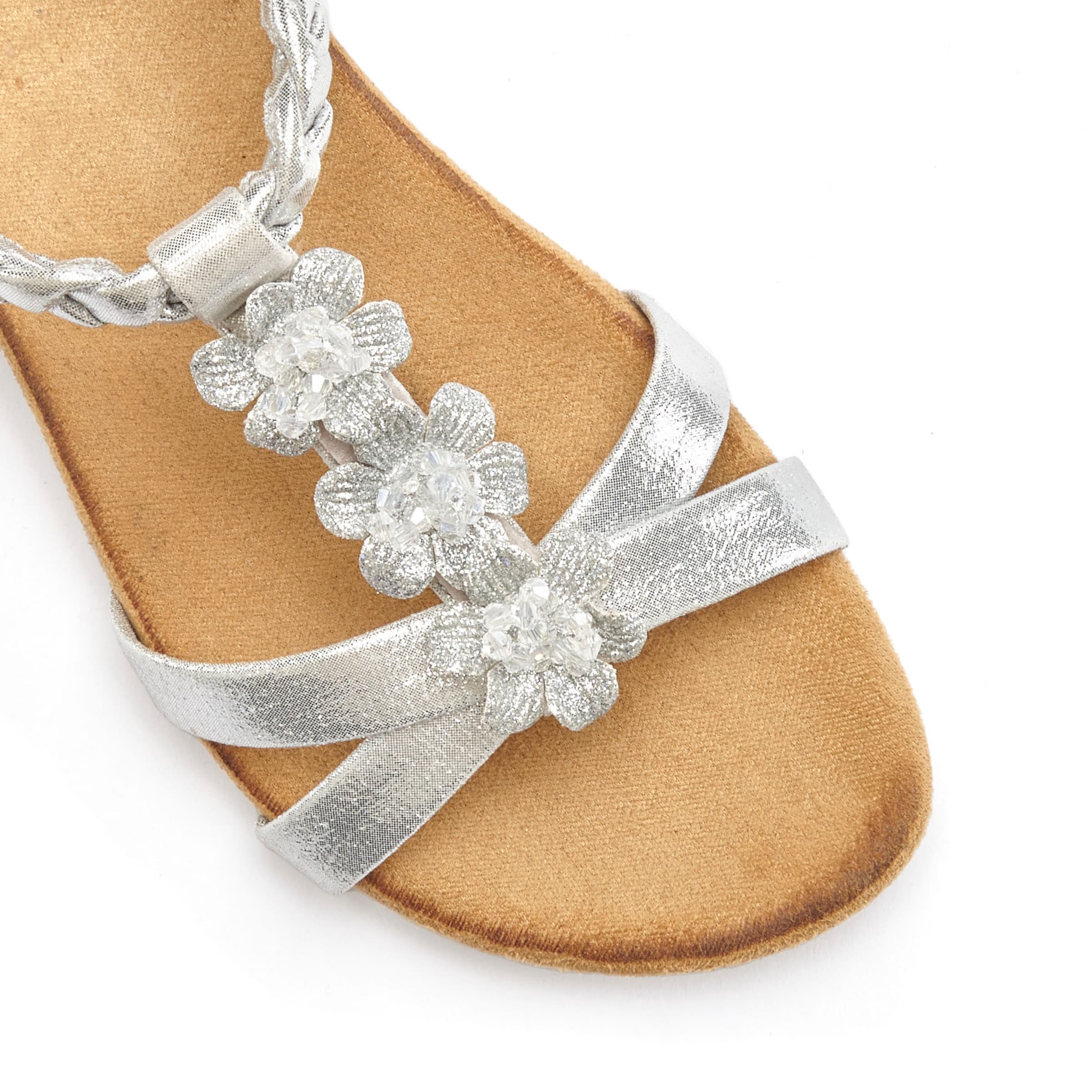 LASCANA Sandály – stříbrná