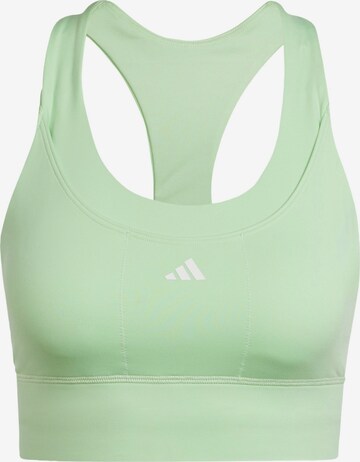 ADIDAS PERFORMANCE Bralette Sports Bra in Green: front