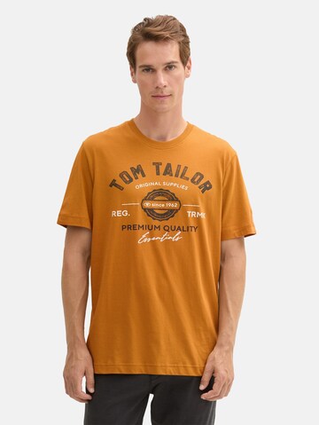 TOM TAILOR T-Shirt in Braun: Vorderseite