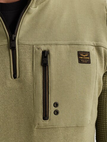 PME Legend - Jersey 'Pullover with half zipper' en verde