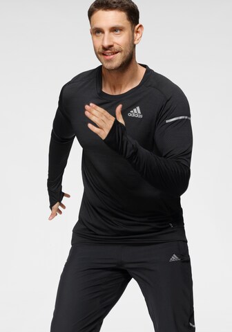 ADIDAS SPORTSWEAR Funkcionalna majica | črna barva: sprednja stran