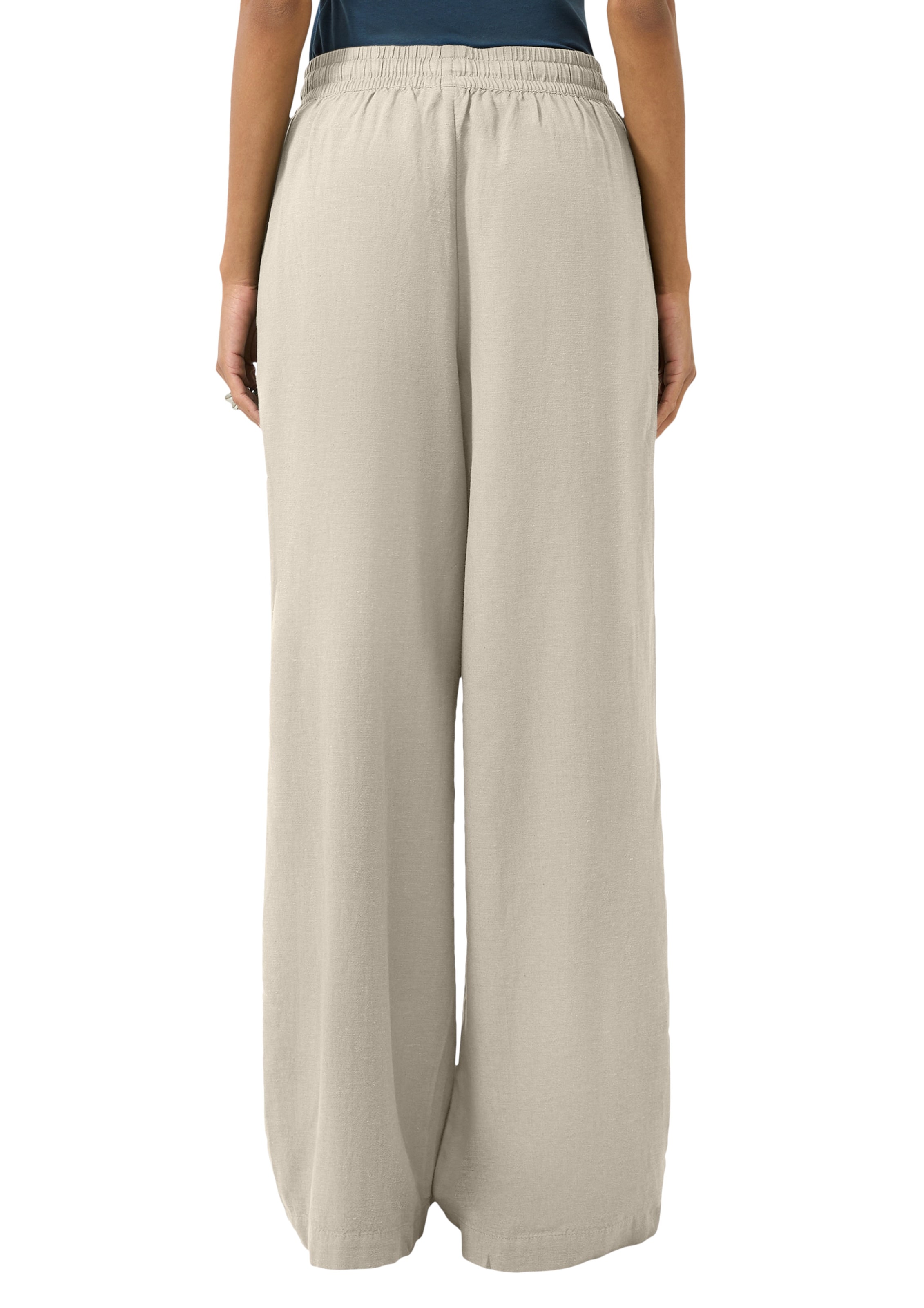 QS Wide leg Trousers in Beige