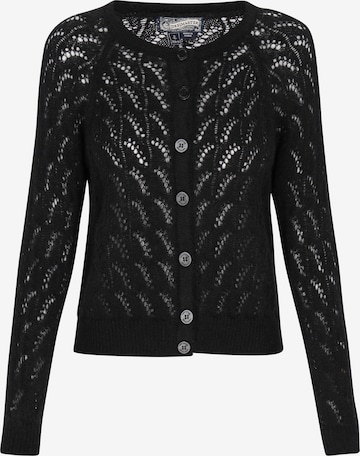 DreiMaster Vintage Плетена жилетка в черно: отпред