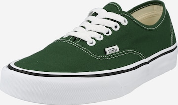 Baskets basses VANS en vert : devant