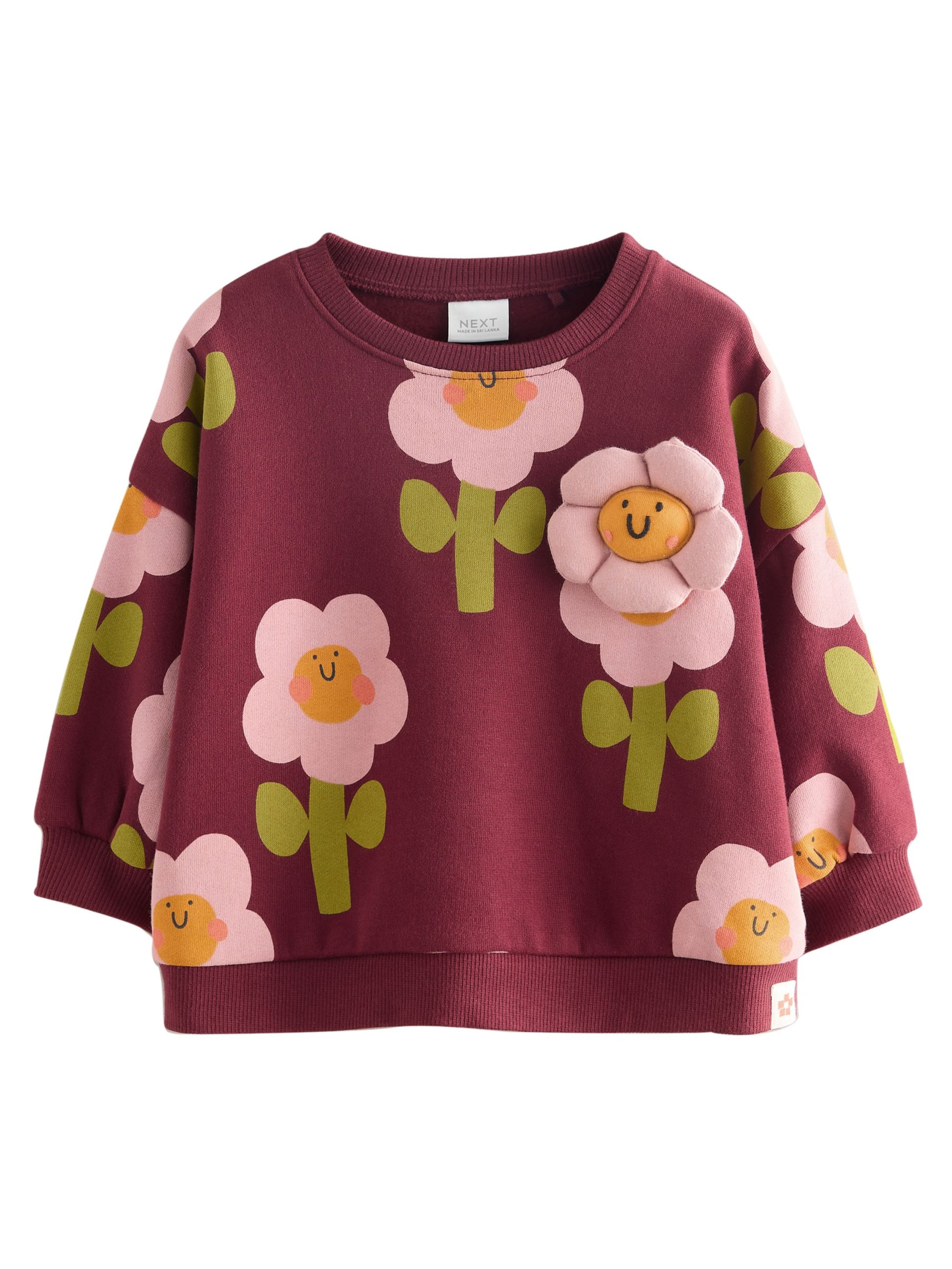 NextSweater majica - crvena boja: prednji dio