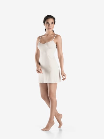 Hanro Bodydress ' Satin Deluxe ' in Weiß: predná strana