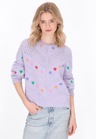 MYMO Sweater in Purple: front