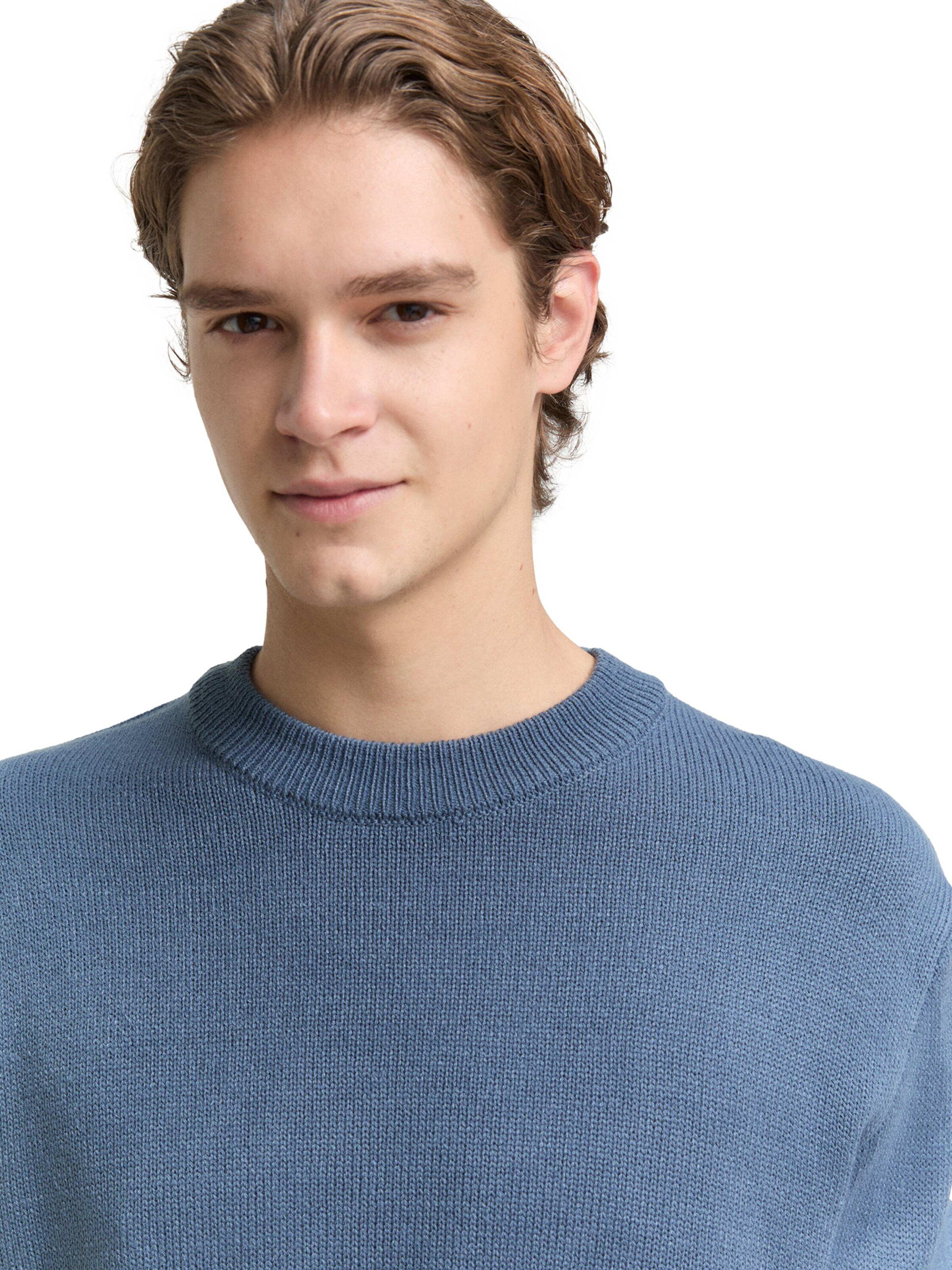 TOM TAILOR DENIM Svetr – modrá