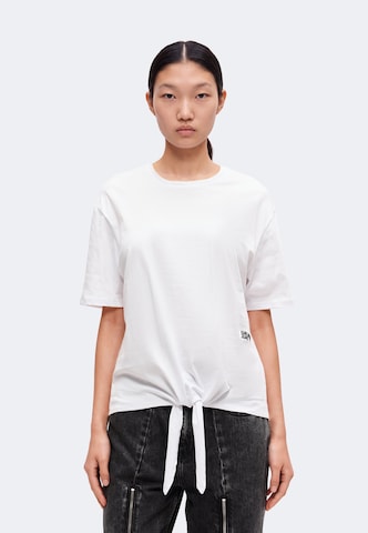 KARL LAGERFELD JEANS Тениска в бяло: отпред