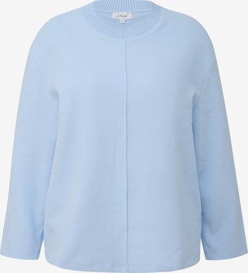 Sweat-shirt s.Oliver CURVE en bleu : devant