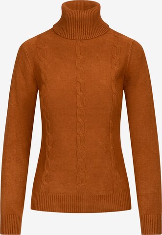 mint & mia Sweater in Brown: front