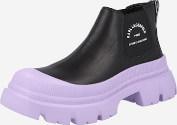 Karl Lagerfeld Chelsea boots 'TREKKA MAX' in Zwart: voorkant