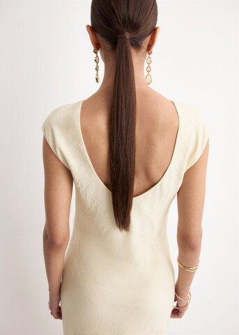 MANGO Dress 'Crink-a' in Beige
