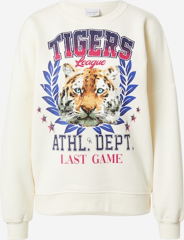 Colourful Rebel Sweatshirt 'Tigers League' in White: front