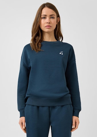 QS Sweatshirt in Blau: Vorderseite