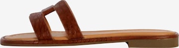 The Divine Factory Pantolette in Braun: Vorderseite