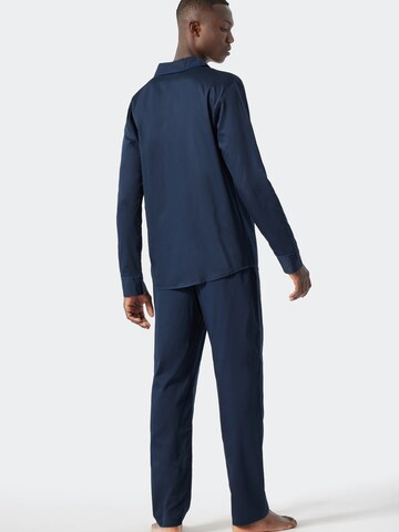 SCHIESSER Long Pajamas in Blue