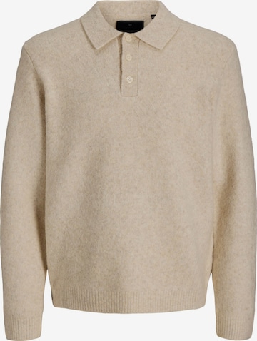 JACK & JONES Sweater in Beige: front
