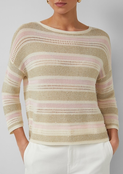 s.Oliver BLACK LABEL Pullover in L in camel / gold / rosa, Produktansicht