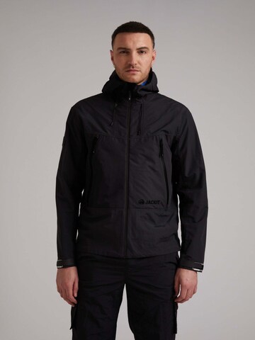JACK1T Weatherproof jacket 'Krypton' in Black: front