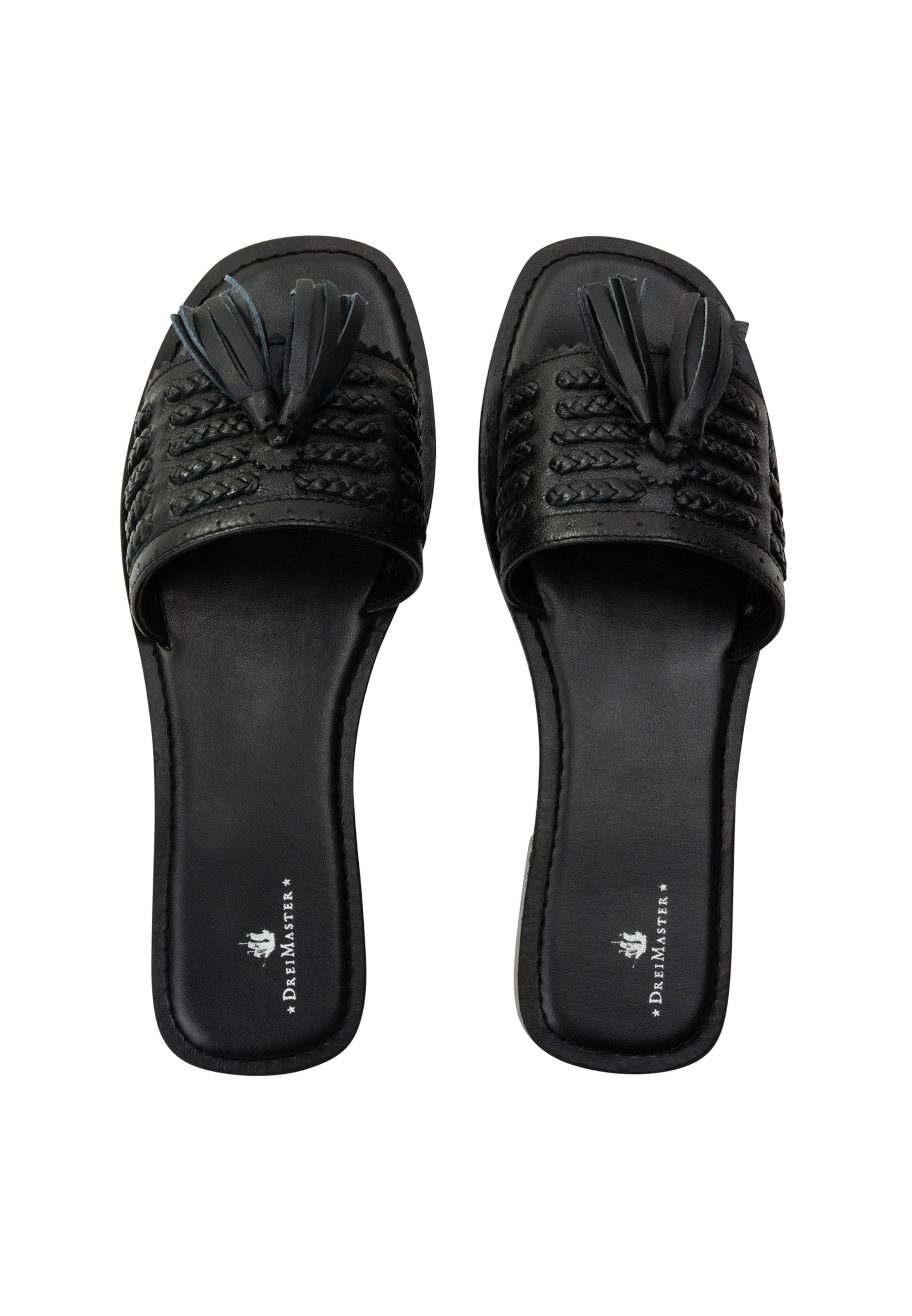 juoda DreiMaster Vintage Šlepetės 'Boline'