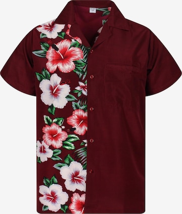 King Kameha Shirt 'Wedding' in Rot: Vorderseite