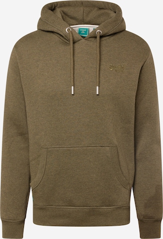 Superdry Sweatshirt in Green: front