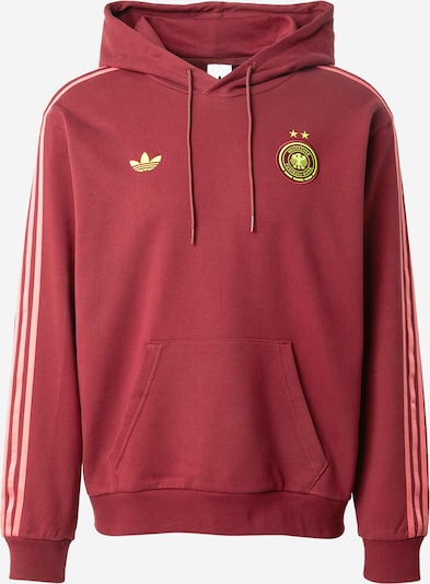 Sportinio tipo megztinis 'DFB' iš ADIDAS PERFORMANCE, spalva – aukso geltonumo spalva / burgundiško vyno spalva, Prekių apžvalga