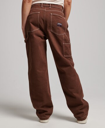 Superdry Wide leg Jeans in Brown