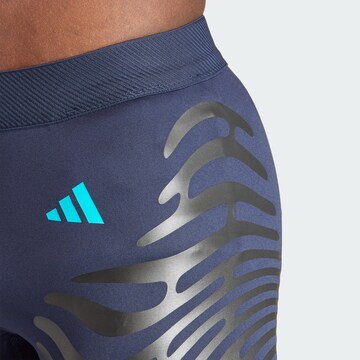 ADIDAS PERFORMANCE Skinny Sporthose 'Adizero' in Blau