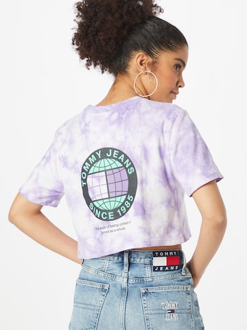 T-shirt Tommy Jeans en violet