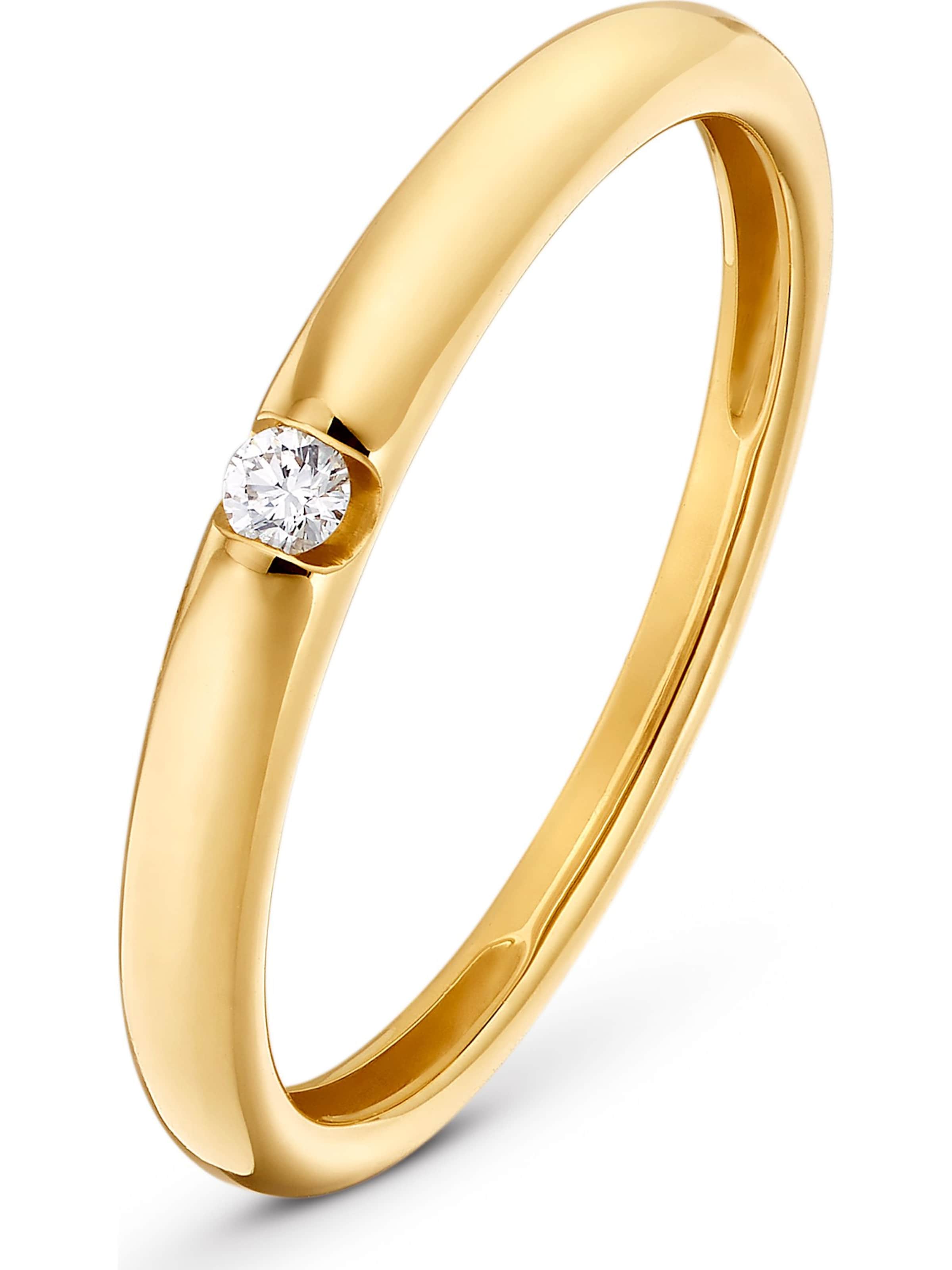 CHRIST Ring in Gelb: Vorderseite