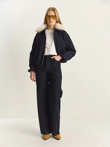 Veste mi-saison Bianco Lucci en bleu