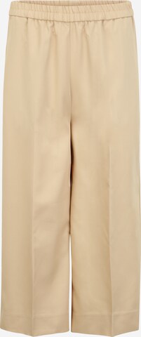 Pieces Petite Loosefit Broek 'LINIANNE' in Beige: voorkant