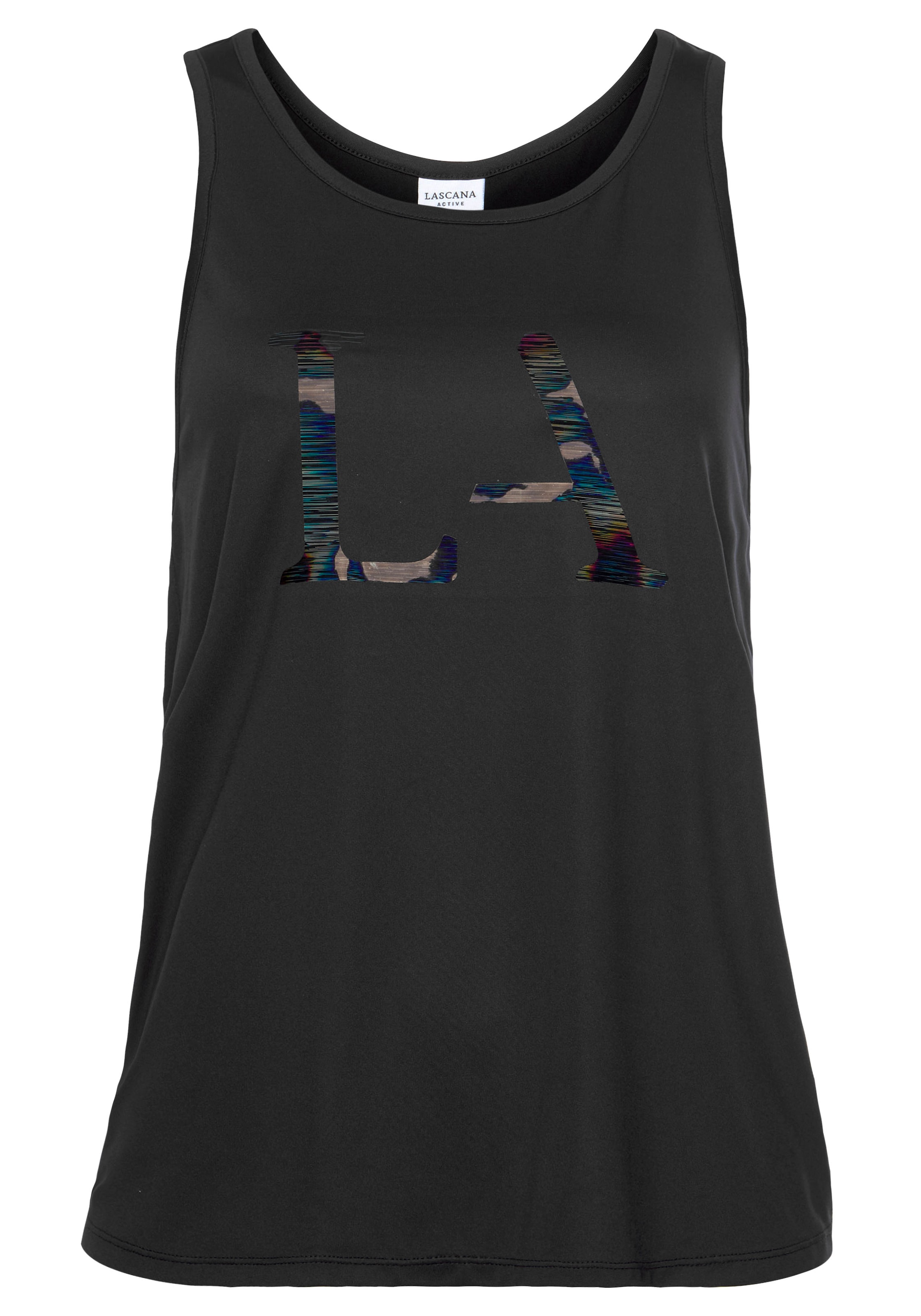 Haut de sport LASCANA ACTIVE en noir : devant