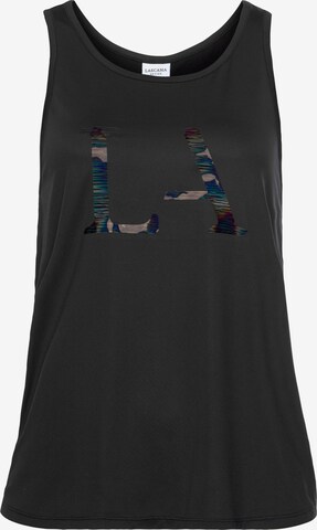 LASCANA ACTIVE Sports Top in Black: front