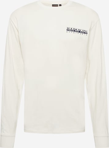 NAPAPIJRI Shirt 'QUINTINO' in Wit: voorkant