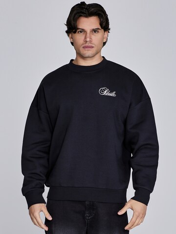 Sweat-shirt SikSilk en noir : devant