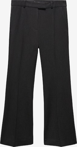 Pantaloni cu dungă de la MANGO pe gri: față