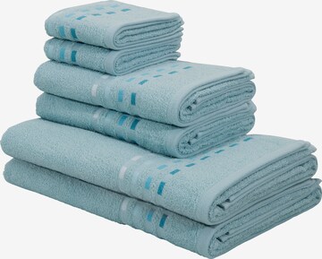 HOME AFFAIRE Towel in Blue: front