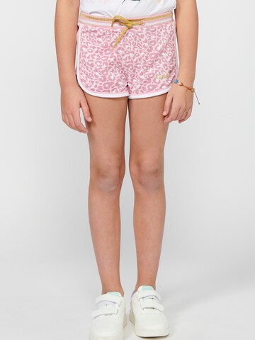 KOROSHI Regular Trousers in Pink