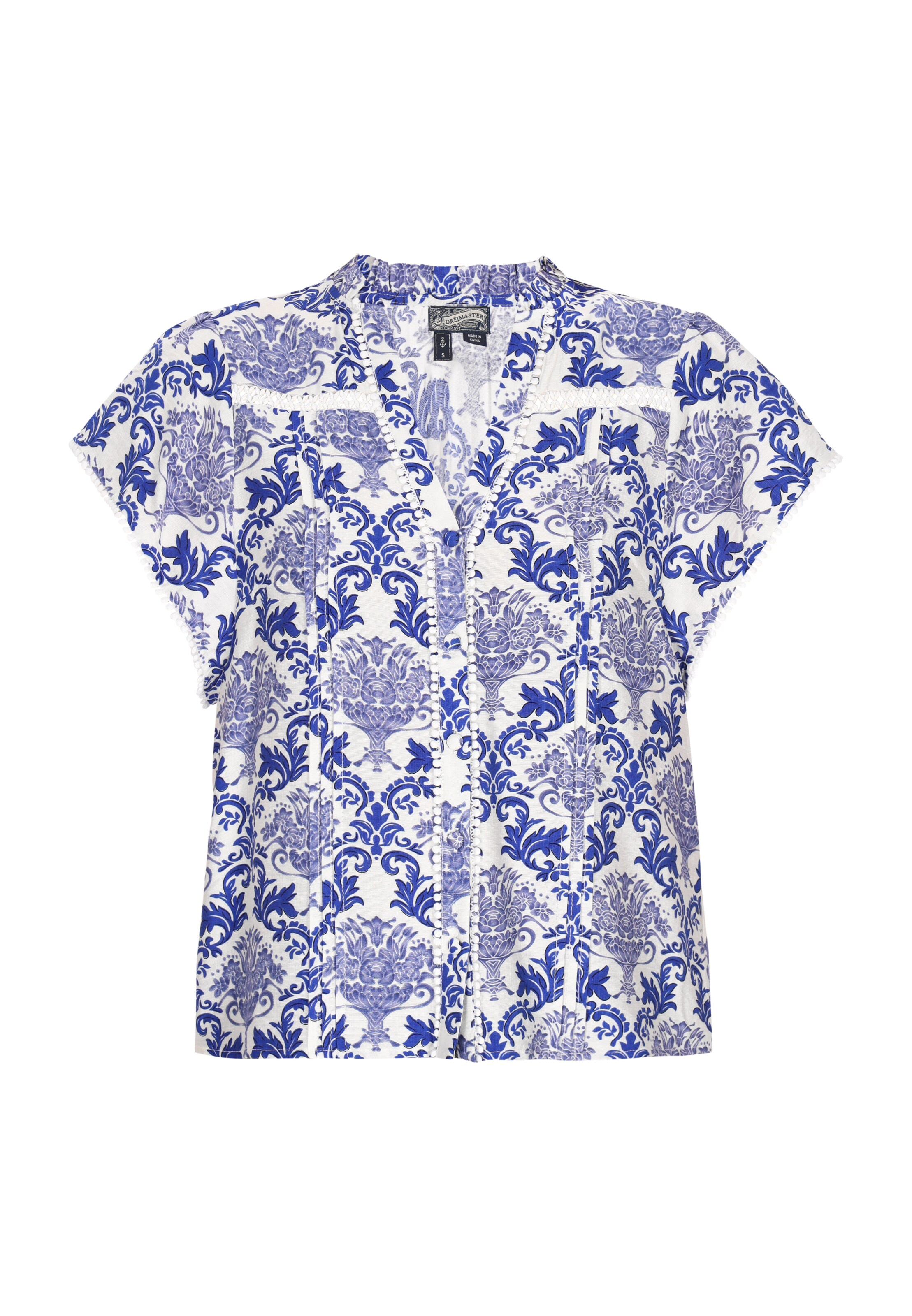 DreiMaster Vintage Μπλούζα σε μπλε: μπροστά