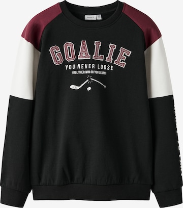 NAME IT Collegepaita 'NKMShawn' värissä musta: etupuoli