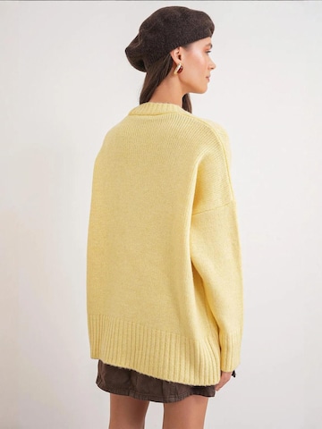 MixRay - Casaco de malha em amarelo