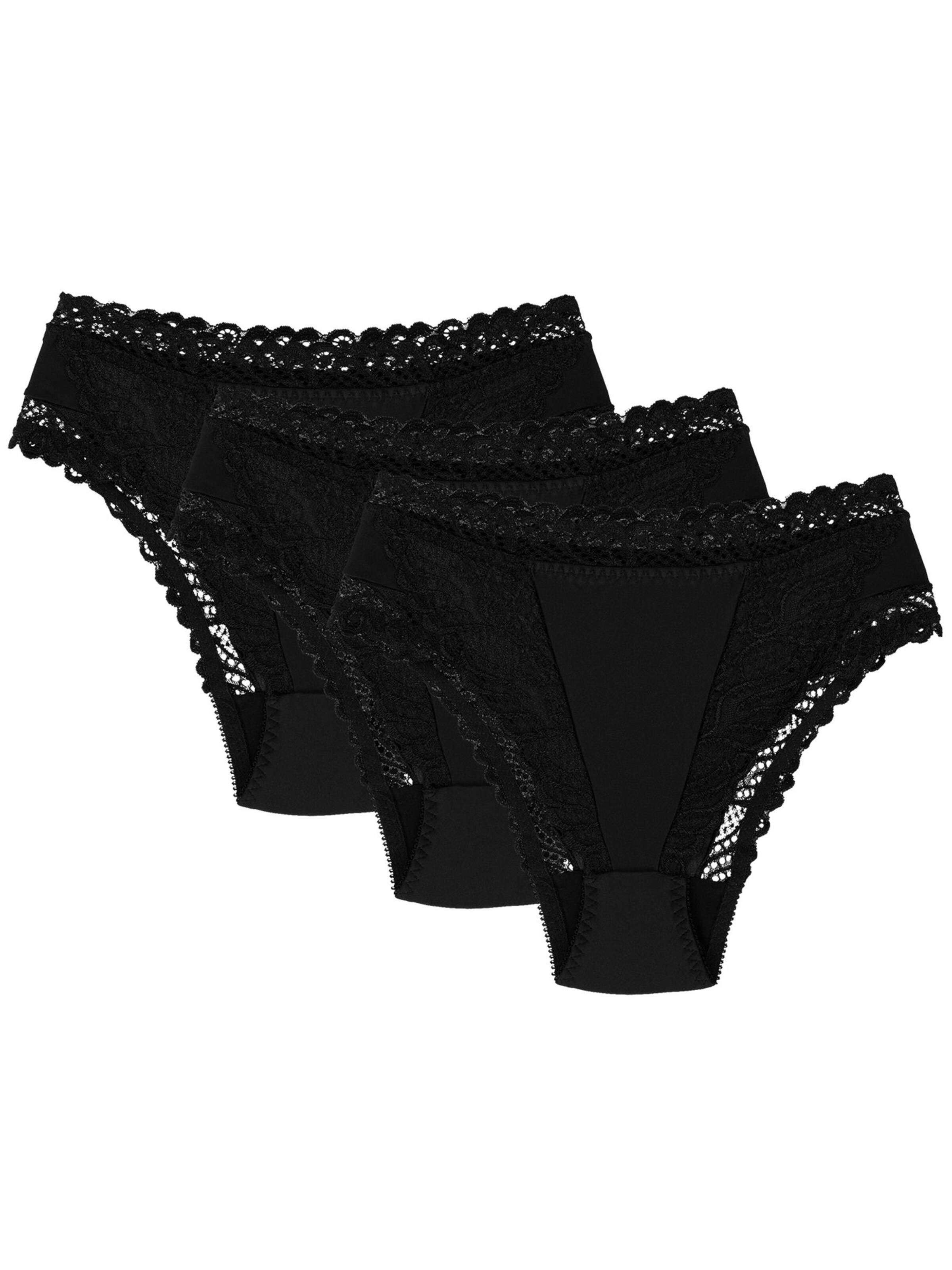 Wolbar Panty 'abra 3-pack' in Black: front
