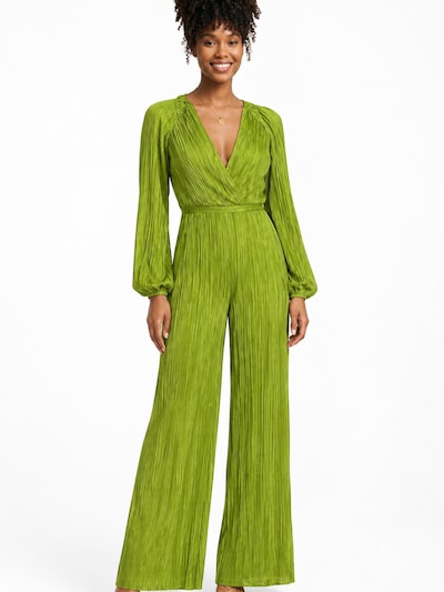 Fulgor Jumpsuit 'Macacão Isolde em Plissado Luxe' i L i grøn, Produktvisning