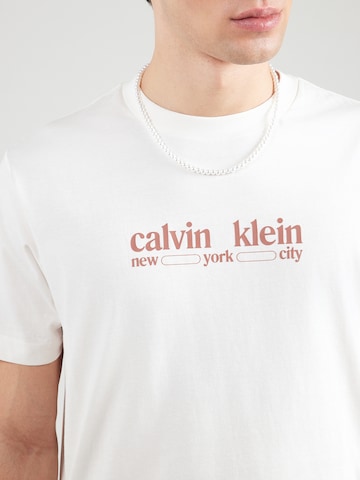 Calvin Klein Jeans Tričko 'NYC' - Biela