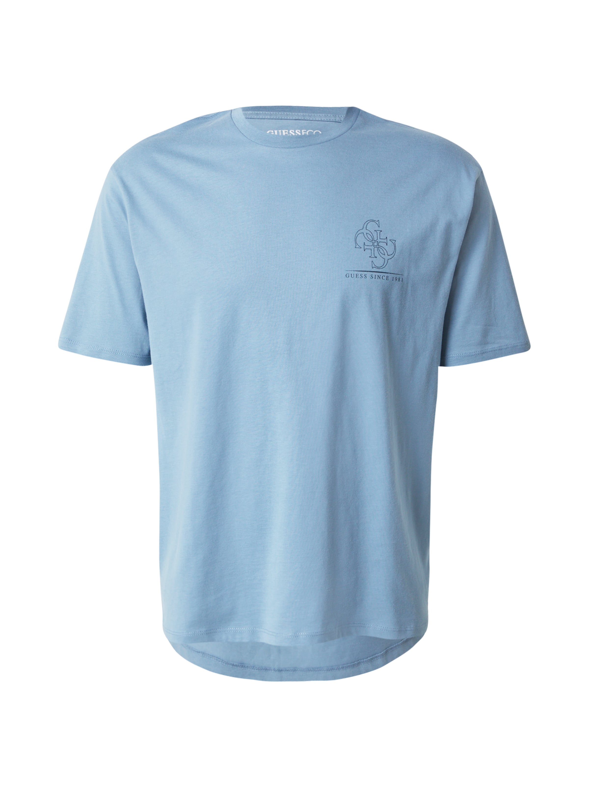 GUESS Tričko – modrá: přední strana