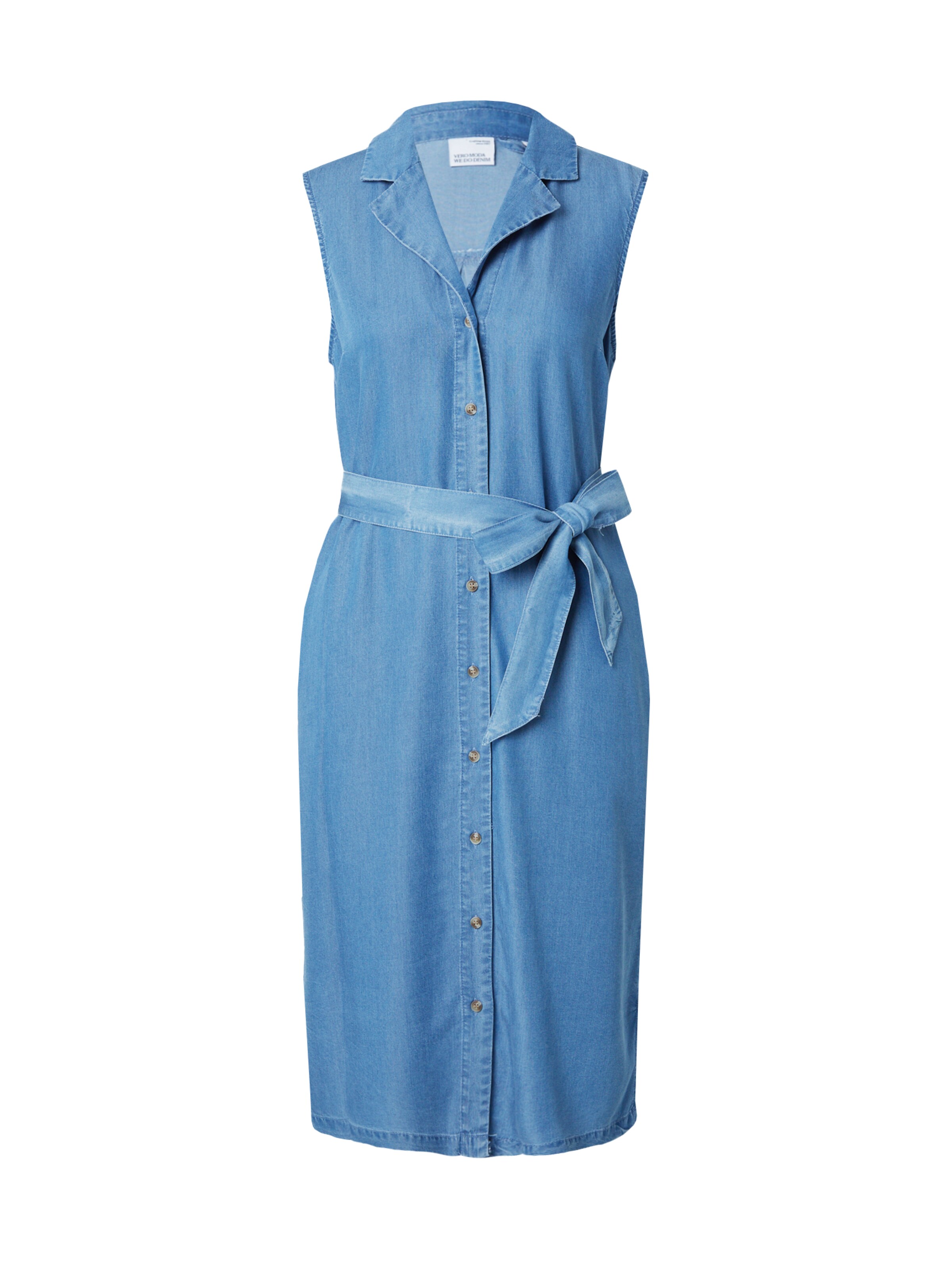 VERO MODA - Vestido camisero 'VMBree' en azul: frente