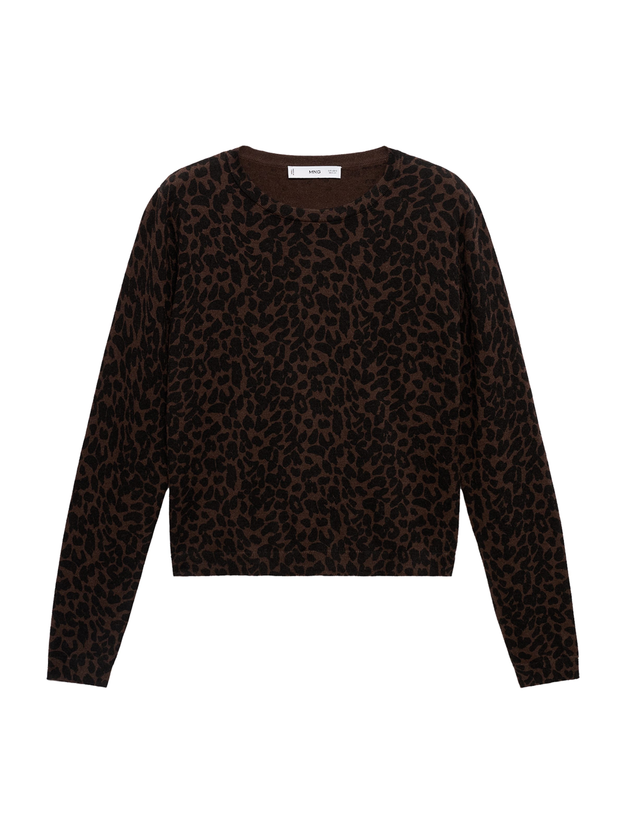 MANGO Sweater in Dark brown / Black, Item view